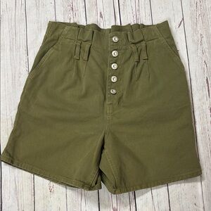 Free People Cindy Utility Short in Sage Size 2 **no belt**